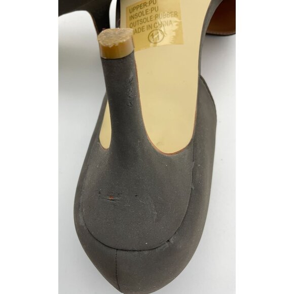 Journee Collection Charcoal Gray Point Toe D'Orsay 3 in Heel size 11 - Picture 11 of 14